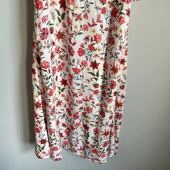 NEW Anthropologie By Mark D. Sikes Smocked Puff-Sleeve Dress Floral - Picture 10 of 16